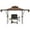 Coffee, variant on Aimee Lii 13 x 5 Feet Grill Patio Canopy with Dual Side Awnings and 2 Shelves Adjustable Shadow, Outdoor Canopy for Patio Garden Backyard Pool Deck-Coffee