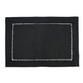 thumbnail image 3 of Fennco Styles Stylish Solid Color with Hemstitched Border Table Placemat - Set of 4 (Black, 13"x19" Placemat - Set of 4), 3 of 3