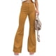 thumbnail image 5 of Pantalones Acampanados De Talle Alto Para Mujer, Diseño De Bolsillos Color Puro Pantalones Acampanados Con Parte Inferior De Campana Para Mujer Otoño Invierno Para Uso Diario ANGGREK  No, 5 of 5