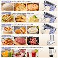 thumbnail image 6 of SeaSpark 6 in 1 Multifunctional Stand Mixer, 6 Speed Electric Food Mixer with 6.3 Quart Stainless Steel Bowl, 400W Tilt-Head, Purple, 6 of 9