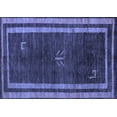 thumbnail image 1 of Ahgly Company Indoor Rectangle Abstract Blue Modern Area Rugs, 8' x 12', 1 of 4