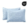 thumbnail image 2 of Better Homes & Gardens Floral Matelassé Pillow Shams, Standard, Blue, 2 Pack, 2 of 7
