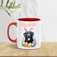 thumbnail image 4 of Happy Easter Labrador Retriever with Bunny Ear Headband and Flowers 11oz Accent Two-tone Mug Lab Dog Lover Gifts Coffee Tea Cup - 13001, 4 of 5