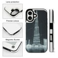 thumbnail image 7 of Compatible with iPhone 11 12 13 mini 14 15 16 Pro Max Plus Wallet Case with Card Holder, PU Leather Kickstand Card Slots Case ( Dubai Hologram, iPhone 13 Pro Max), 7 of 7