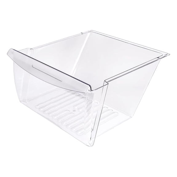 240351207 Crisper Pan Drawer (Bottom) Compatible with Refrigerator Freezer Replacement for 240351203, 240351206, 240351209 Clear