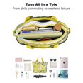 thumbnail image 4 of Tote Bag for Women - Lemon Shoulder Bag - Large Utility Work Duffle Bag with Zipper Handbag for Travel, Work, Sprots, 4 of 5