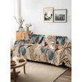 thumbnail image 3 of Vintage Teal Butterfly Couch Cover, Vintage Brown Tree Branch Sofa Cover Blanket for 2 Seat Cushion, Sectional Sofa Slipcover Furniture Protector for Living Room Bedroom 71''x102'', 3 of 9