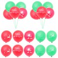 thumbnail image 5 of Gymnture christmas 20pcs Christmas Latex Balloons Assorted Colors Elk Printed 12inch Balloons Party Holiday Home Decorations, 5 of 10