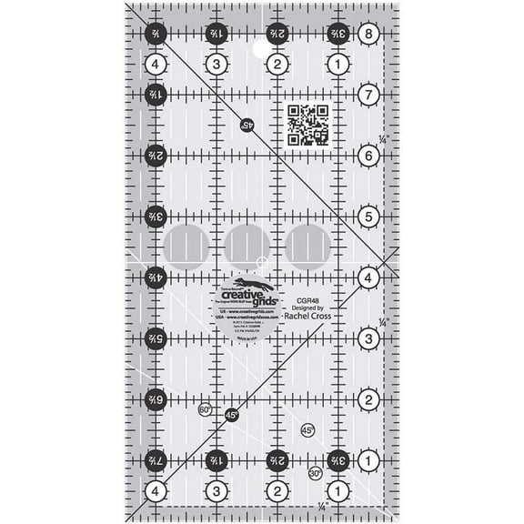Creative Grids Quilt Ruler 4-1/2in x 8-1/2in