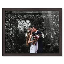6x12 Frame Brown Picture Frame - Complete Modern Photo Frame Includes UV Acrylic Shatter Guard Front, Acid Free