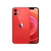 Restored Apple iPhone 12 (A2172) 256GB 4GB RAM, 2815 mAh, Red (Wireless Charging, Water-Resistant, Voice-Activated, 1 Count)