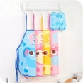 thumbnail image 4 of Coofit Kids Apron Waterproof Cute Cartoon Painting Apron Craft Apron with Oversleeves, 4 of 10
