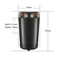 thumbnail image 2 of XIBUZZ 150W Electric Coffee Grinder, Durable Spice and Coffee Bean Grinder, One-touch Stainless-Steel Grinding, Transparent Black, 2 of 6