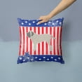 thumbnail image 2 of USA Design with Dog Fabric Decorative Pillow, 2 of 4