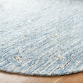 thumbnail image 3 of SAFAVIEH Micro-Loop Aspen Geometric Area Rug, Light Blue/Ivory, 5' x 5' Round, 3 of 7