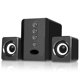 thumbnail image 1 of Altavoces SADA D-202 con Cable, Compatibles con Laptop, PC y Móvil, Color Negro, Potencia de 3W, Conexión USB y Audio de 3.5mm, Diseño Compacto para Uso Diario y Actividades al Aire Libre., 1 of 6