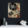 thumbnail image 4 of Nawypu  Film and Camera Canvas Wall Decor Filmmaking Concept Scene Clapper Picture Modern Home Art Home Movie Theater Media Room Bar Pub Stretched and Framed Ready to Hang, 4 of 4