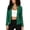 #0464-Green, variant on Women's Long Sleeve Blazer Solid Color Lapel Slim Fit Casual Jacket for Office Daily Wear