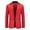 Red, variant on Herrnalise New Casual Men's Suit Color Matching Single Breasted Slim Middle-aged Suit Long Sleeve Hoodless Casual Outwear & Jackets Black