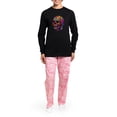 thumbnail image 4 of CafePress - Vibrant Psychedelic Skull - Women's Long Sleeve Dark Pajamas, 4 of 7