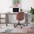 thumbnail image 3 of CosmoLiving by Cosmopolitan Astor Desk w/ Wireless Charger, White with Terrazzo Top, 3 of 9