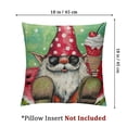 thumbnail image 4 of nygtbtfer  Summer Watermelon Gnome Pillow  Red and Green Decorative Throw Pillow Case Summer Decorations Seasonal Holiday Farmhouse Decor Cushion Case for Sofa Couc White, 4 of 7