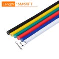thumbnail image 2 of Uxcell 22 Gauge 6 Conductor Electrical Wire Tinned Copper Cable 49FT Stranded Wire for LED Strips Lamps Residential Wiring, 2 of 6
