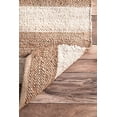thumbnail image 4 of nuLOOM Flatweave Alisia Stripes Jute Rug, 4` X 6`, Bleached, 4 of 4