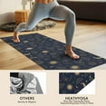 thumbnail image 4 of Blue Sun Moon Cloud Star Comet Pattern Hot Yoga Mat Towel Non Slip for Hot Yoga - Quick-Drying Yoga Mat Cover with 4 Corner Pockets with Travel Bag - Hot Yoga Towel Non Slip 74"x26", 4 of 6