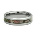 thumbnail image 2 of Unisex Camo Hunting Tan/ Brown/Green Camouflage 7mm Tungsten Wedding Band Ring, 2 of 2