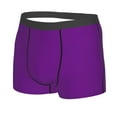 thumbnail image 2 of Disketp Purple Men'S Boxer Briefs,Soft And Breathable Cotton Underwear With Comfortflex Waistband, 2 of 9
