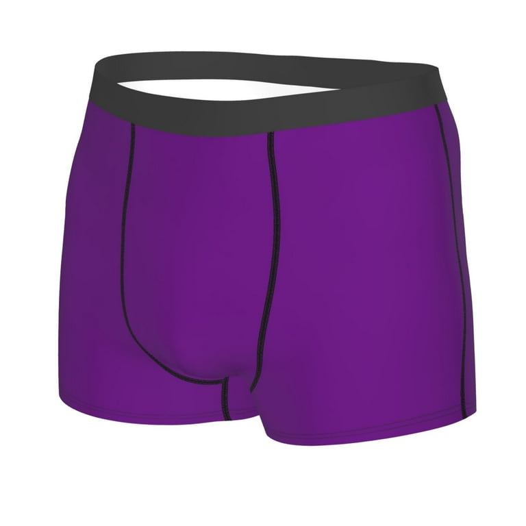 Disketp Purple Men'S Boxer Briefs,Soft And Breathable Cotton Disketp Purple Men'S Boxer Briefs,Soft And Breathable Cotton