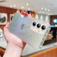 thumbnail image 5 of for Samsung Galaxy S23 FE 5G Case Iridescent Holographic, Gradient Bling Glitter Clear Phone Case with Camera Lens Cover Soft Shockproof Cute Heart S23 FE Case for Women Girls 6.4" (Black Heart), 5 of 10