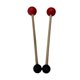 thumbnail image 3 of 2 piezas de mazos para cuencos tibetanos, de doble cabeza, multiusos, con agarre cómodo para percusión. redondo rojo y negro, 3 of 9