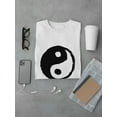 thumbnail image 3 of Yin Yang Brush Style Logo T-Shirt Men -Image by Shutterstock, Male x-Large, 3 of 4