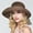 Coffee, variant on Voska Women Floppy Sun Hats Fashionable Summer Wide Brim Cap BeachStraw Hat UV UPF50 Travel Packable Cotton Coffee