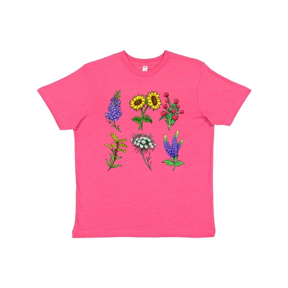 Inktastic Group of Beautiful Wildflowers Youth T-Shirt