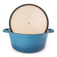 thumbnail image 4 of BergHOFF Neo 6pc Cast Iron Dutch Oven Cookware Set with Lids, Blue, 4 of 10