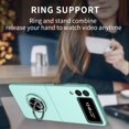 thumbnail image 3 of Dteck with Samsung Galaxy Z Flip 3 Ring Holder Case Heavy Duty Rubber Bumper Non-Slip Grip Magnetic Kicstand Hybrid Shockproof Slim Thin Protection Phone Case for Galaxy z flip 3 5G,Skyblue, 3 of 9