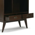 thumbnail image 6 of Simpli Home Draper 35W Bookcase and Storage Unit (Set of 2) in Medium Auburn Brown, 6 of 12