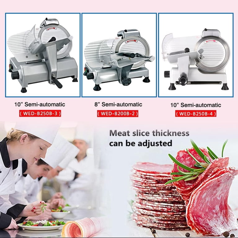 Commercial Meat Cutter Deli Meat Slicer Machine - 8-Inch Semi-Automatic ...