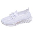 thumbnail image 6 of Lace Up Mesh Walking Shoes for Women Lightweight Non Slip Wide Width Athletic Casual Workout Sneakers, 6 of 7
