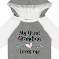 thumbnail image 4 of Inktastic My Great Grandma Loves Me Heart Great Grandchild Boys or Girls Long Sleeve Baby Bodysuit, 4 of 5
