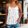 thumbnail image 1 of Craaazy T-Shirts Doux pour Femmes Coupe Ample Imprimé Tribal Col Rond à Bretelles Perlées Sans Manches pour Usage Quotidien Cadeau, 1 of 7