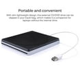 thumbnail image 2 of thinsony Slim USB External CD Reader Computer Accessories Universal High Speed CDs Writer Equipment Data Transferring Device, 2 of 9