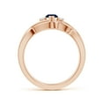 thumbnail image 2 of ANGARA Natural Marquise Sapphire and Diamond Infinity Bridal Set in 14K Rose Gold for Women (Size-8x4mm) | September Birthstone, Anniversary, Jewelry Gift for Women | Natural Blue Sapphire Ring, 2 of 10