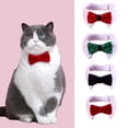 thumbnail image 2 of Pet Collar - Fastener Tape Comfortable Skin-touch - Chinese Style Adjustable Dress Up Cotton Polyester - Pet Cat Dog Bowknot Neckerchief Daily Collocation, 2 of 8