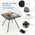 thumbnail image 6 of Costway Outdoor Dining Table 32'' x 32'' Patio Bistro Table with Umbrella Hole for 4 Persons, 6 of 10