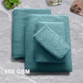 thumbnail image 4 of Green Essen 4 Pack Oversized Bath Towel Sets 35"x 70"Highly Absorbent Quick Dry Bath Sheets 600 GSM Extra Large Bath Towels Clearance Soft Shower Towels for Bathroom Spa Hotel Gym Pet(Turquoise), 4 of 9