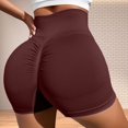 thumbnail image 2 of Pantalones cortos de entrenamiento para mujer con efecto lifting - Pantalones cortos sin costuras con entrepierna de 3,6/4,5/6 pulgadas - Ropa de gimnasio con cintura baja acanalada y transpirable, 2 of 4